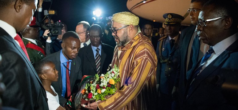 King Mohammed VI Arrives in Lusaka for Official Visit to Zambia